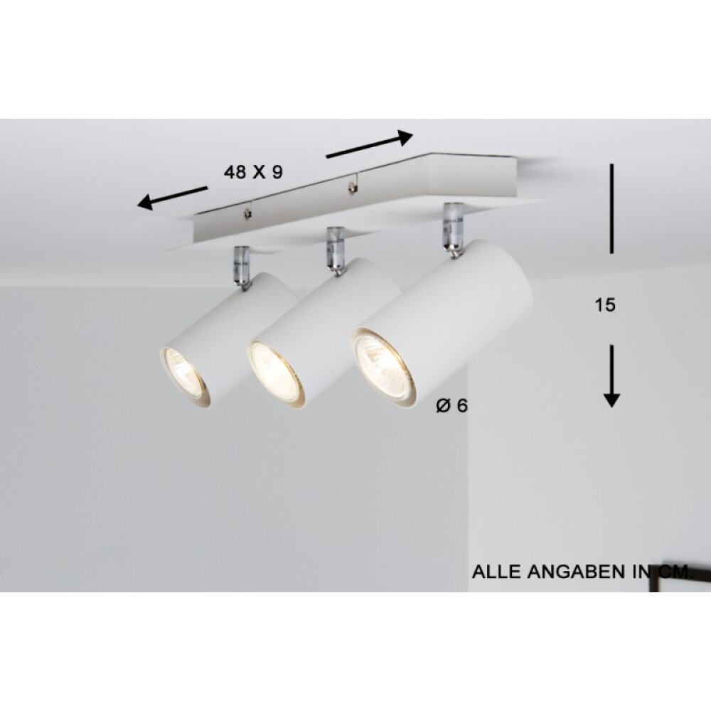 Trio 8024 Plafoniera Bianco, 3-Luci main product photo