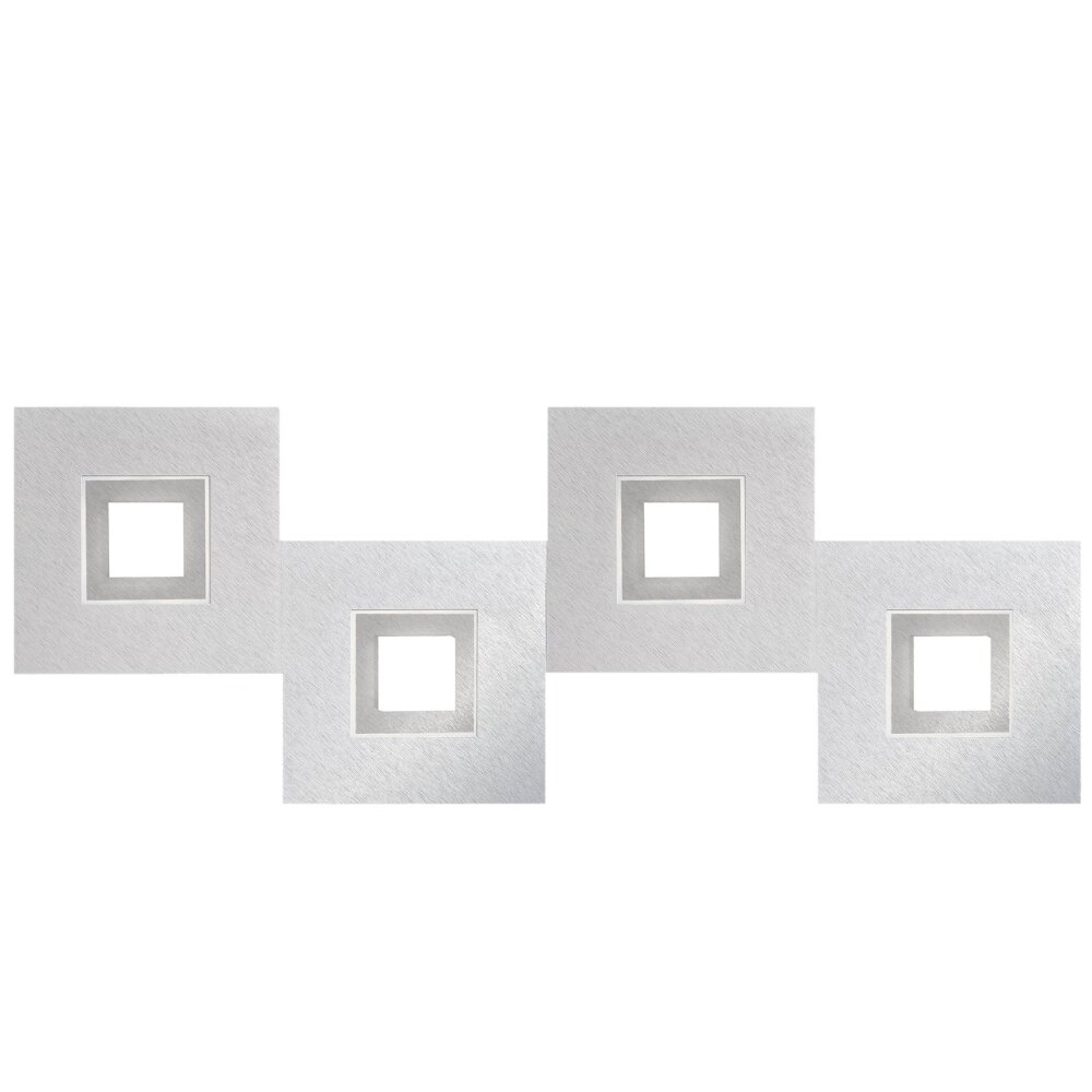 Grossmann KARREE Plafoniera LED Alluminio, Titanio, 4-Luci main product photo