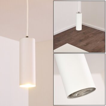 Zuoz Lampadario a sospensione Bianco, 1-Luce