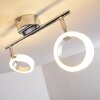 Soppana Plafoniera LED Cromo, 2-Luci