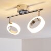 Soppana Plafoniera LED Cromo, 2-Luci