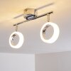 Soppana Plafoniera LED Cromo, 2-Luci