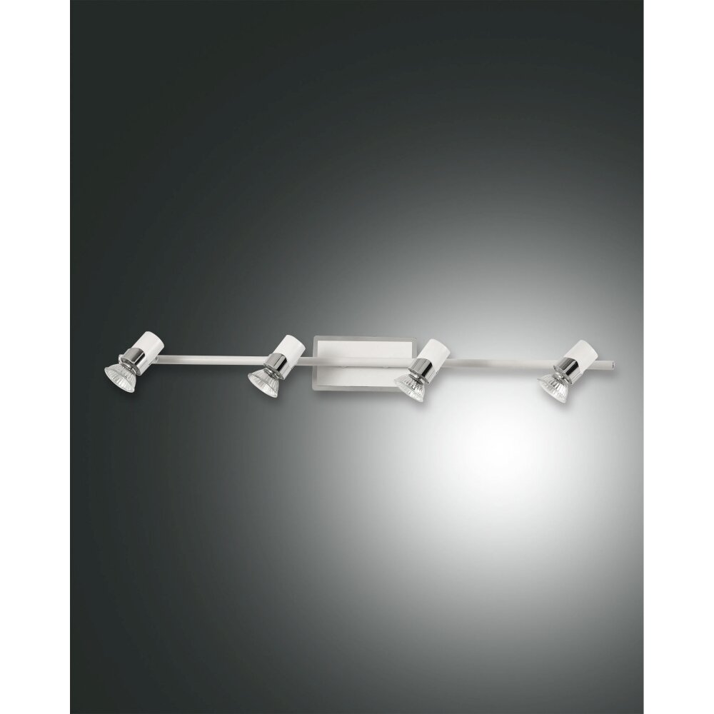 Fabas Luce Alice Plafoniera Cromo, Bianco, 4-Luci main product photo