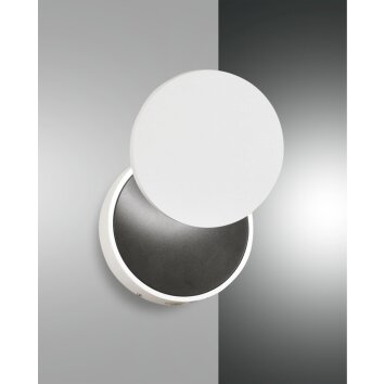 Fabas Luce Ara Applique LED Bianco, 1-Luce