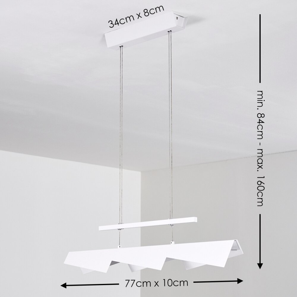 Karungi Lampada a Sospensione LED Bianco, 1-Luce
