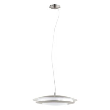 EGLO connect MONEVA-C Lampadario a sospensione LED Nichel opaco, 1-Luce, Cambia colore