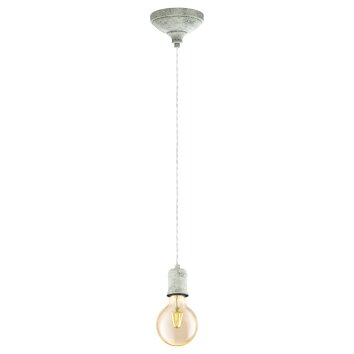 Eglo YORTH Lampadario a sospensione Bianco, 1-Luce