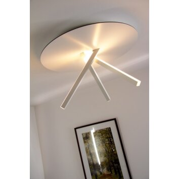 Eva Luz Orion Plafoniera LED Bianco, 3-Luci