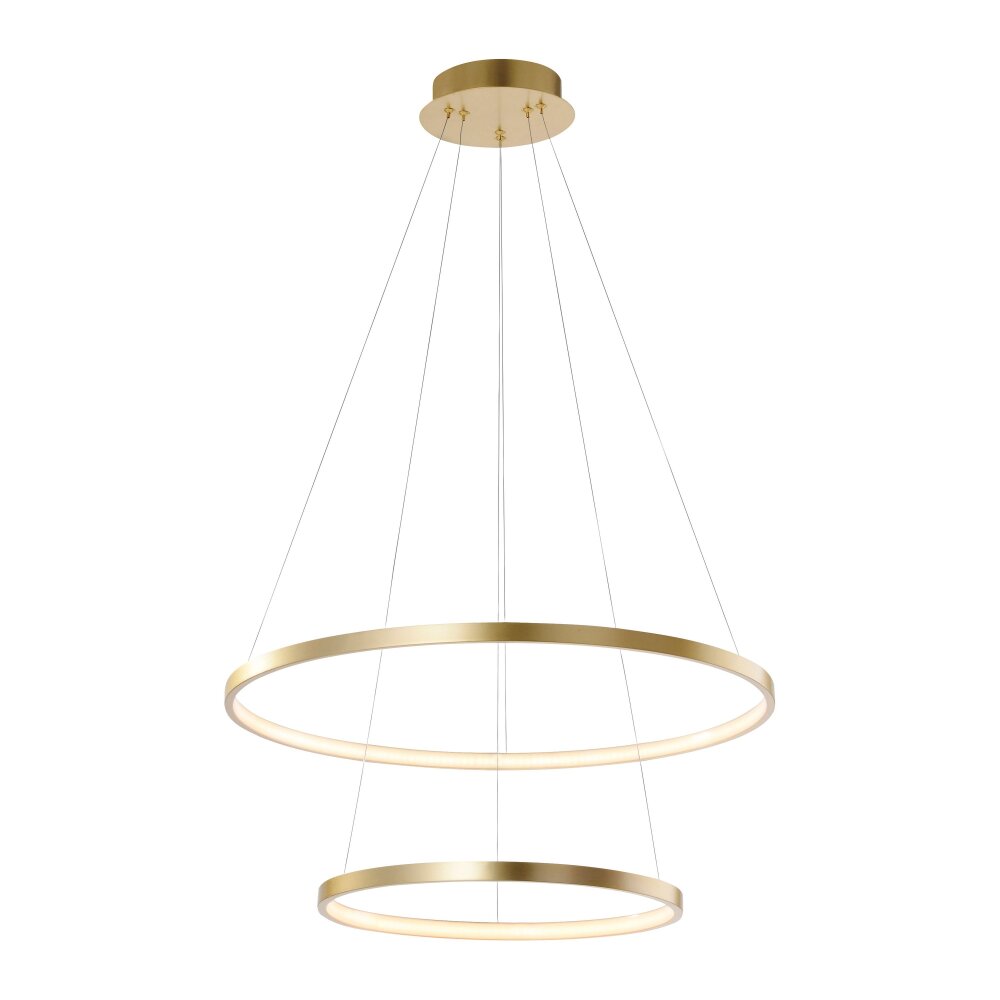 Lampada a Sospensione Leuchten Direkt CIRCLE LED Oro, 2-Luci main product photo