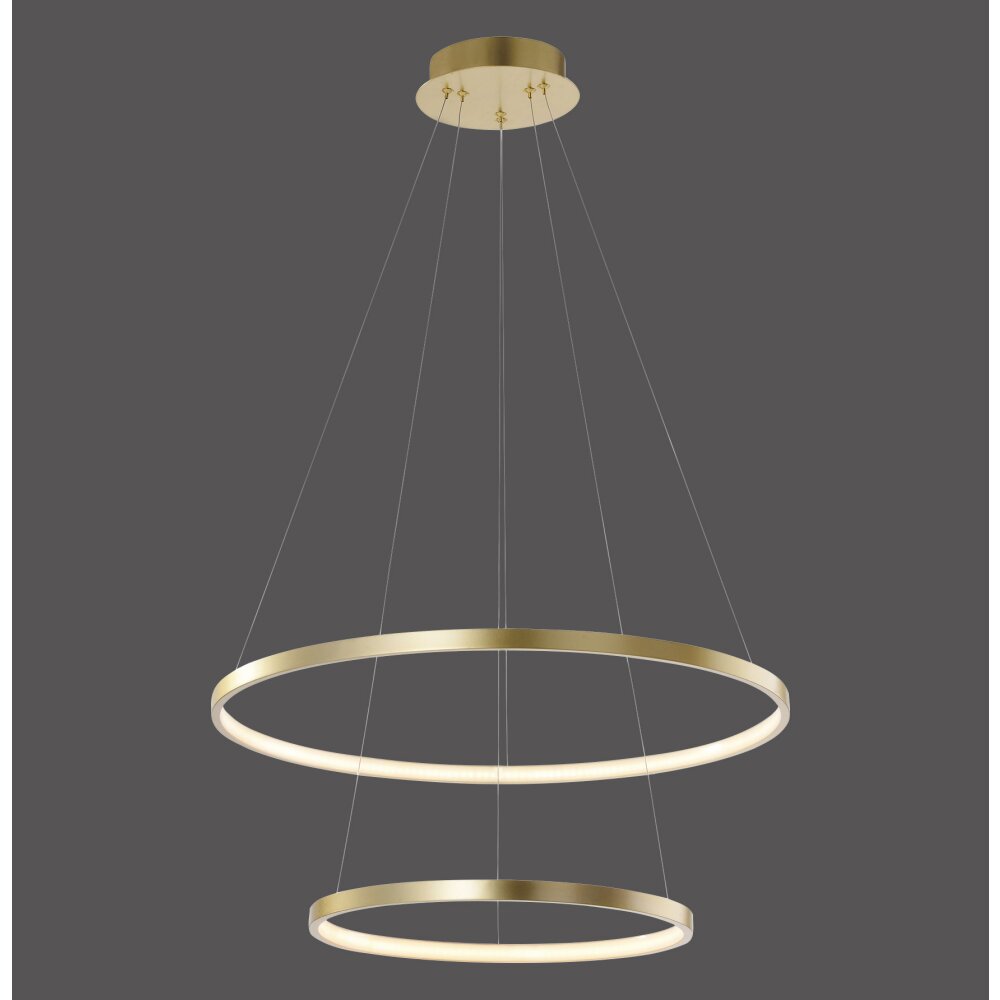 Lampada a Sospensione Leuchten Direkt CIRCLE LED Oro, 2-Luci