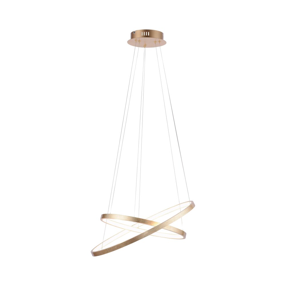 Lampada a Sospensione Leuchten Direkt CIRCLE LED Oro, 2-Luci
