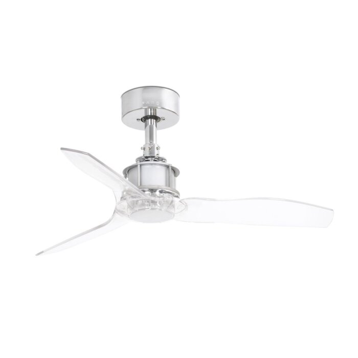Faro Barcelona 33426 Just Fan Ventilatore da soffito Cromo/Trasparente 91cm 