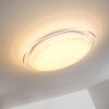 Bleik Plafoniera LED Bianco, 1-Luce, Telecomando