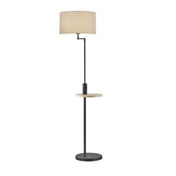 Lampada da terra Trio Leuchten CLAAS Nero, 1-Luce