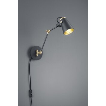 Trio EDWARD Applique Nero, 1-Luce