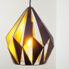 Eglo CARLTON 1 Lampadario a sospensione Nero, Argento, 1-Luce