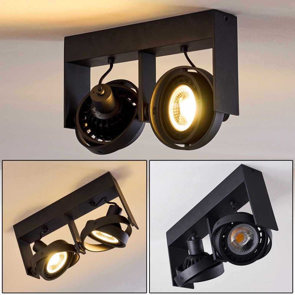 Grytgol Plafoniera Nero, 2-Luci main product photo
