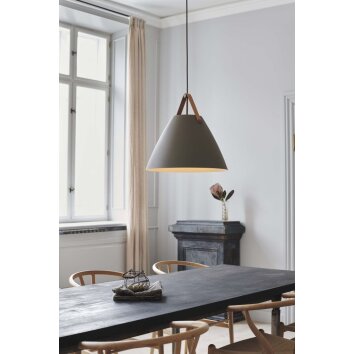 Design For The People by Nordlux STRAP Lampadario a sospensione Beige, 1-Luce