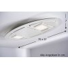 Eva Luz Ellipse Plafoniera LED Bianco, 2-Luci