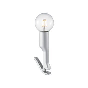 Leuchten Direkt TURN ME Lampada con pinza Acciaio inox, 1-Luce