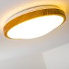 Sora Wood Plafoniera LED Legno chiaro, Bianco, 1-Luce