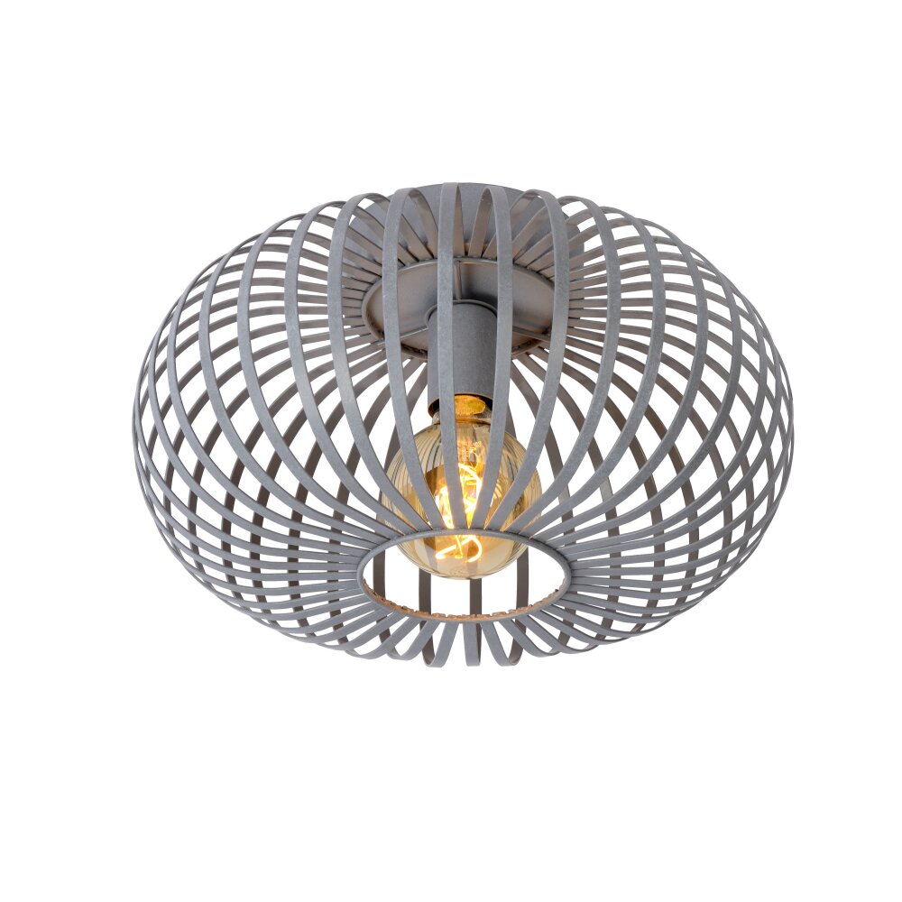 Plafoniera Lucide MANUELA Grigio, 1-Luce main product photo