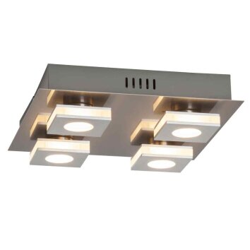 Brilliant Transit Applique e plafoniera da incasso LED Nichel opaco, 4-Luci