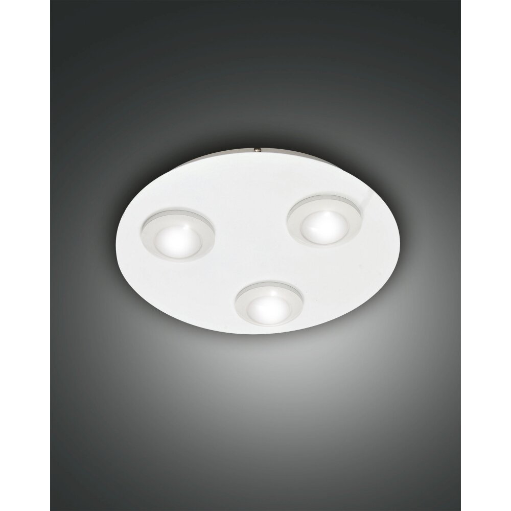 Fabas Luce Swan Plafoniera LED Bianco, 3-Luci main product photo