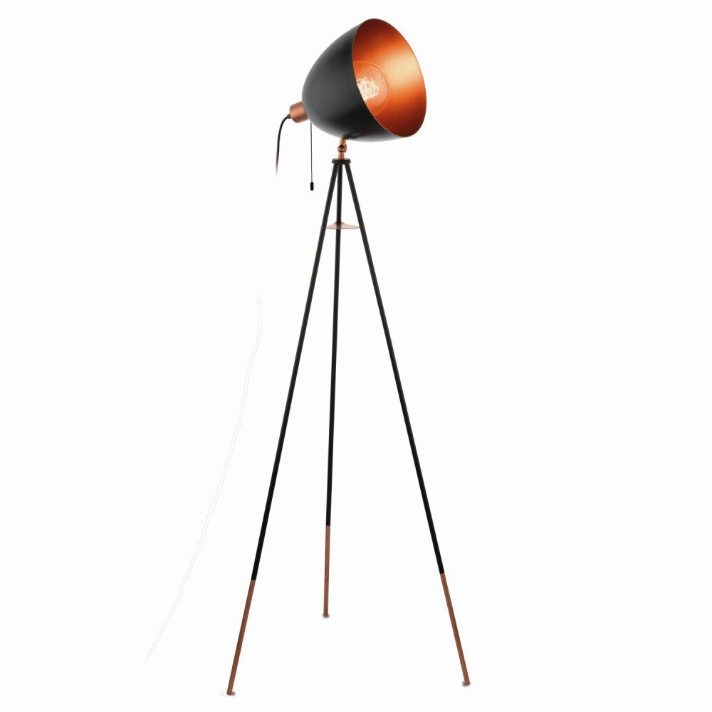 Eglo CHESTER Lampada da terra Ramato, Nero, 1-Luce main product photo