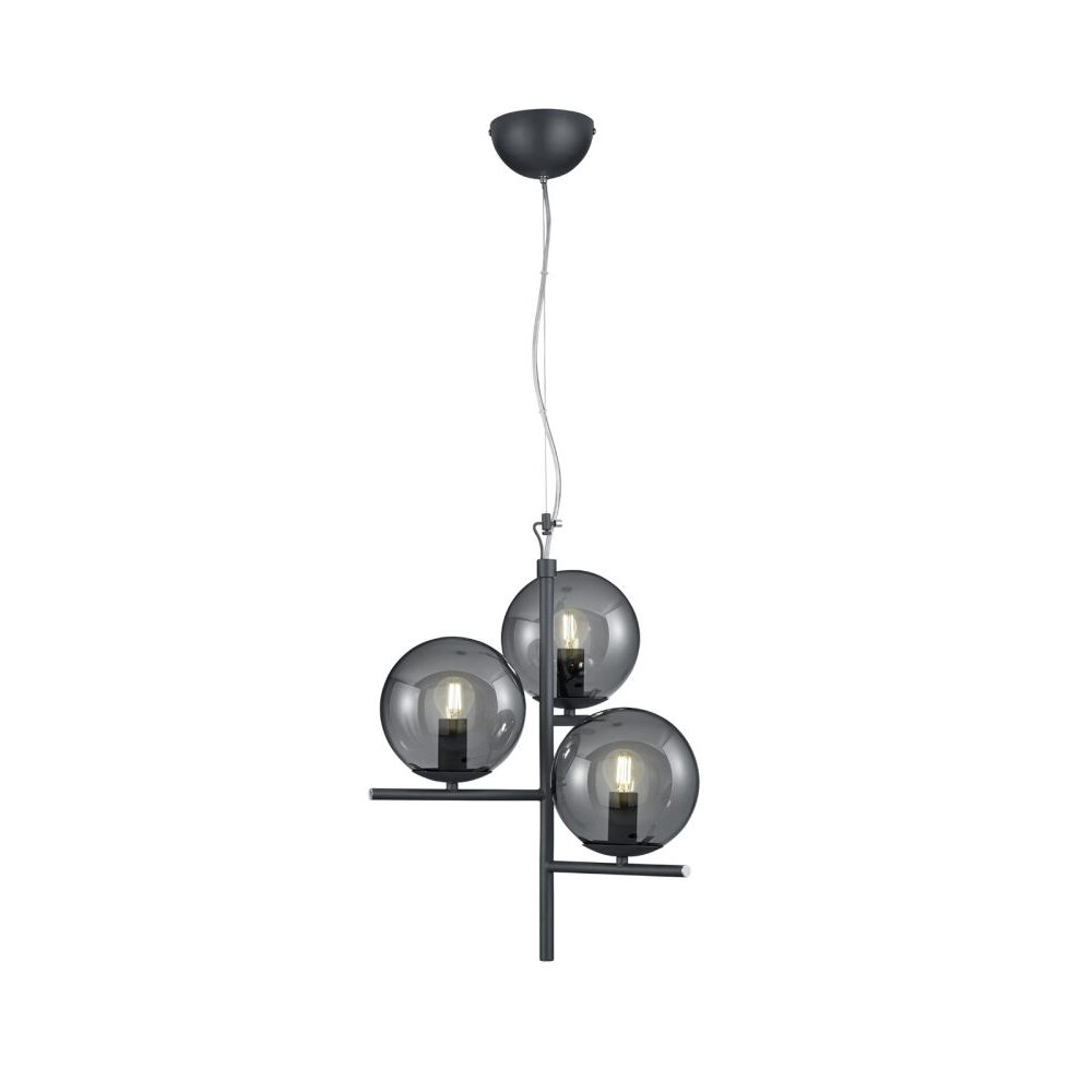 Lampada a Sospensione Trio Leuchten PURE Antracite, 3-Luci main product photo