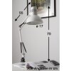 Brilliant Hobby Lampada con pinza Bianco, 1-Luce