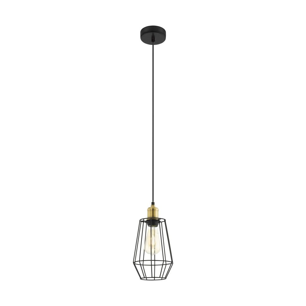 Eglo DENHAM Lampadario a sospensione Brunito, Nero, 1-Luce main product photo