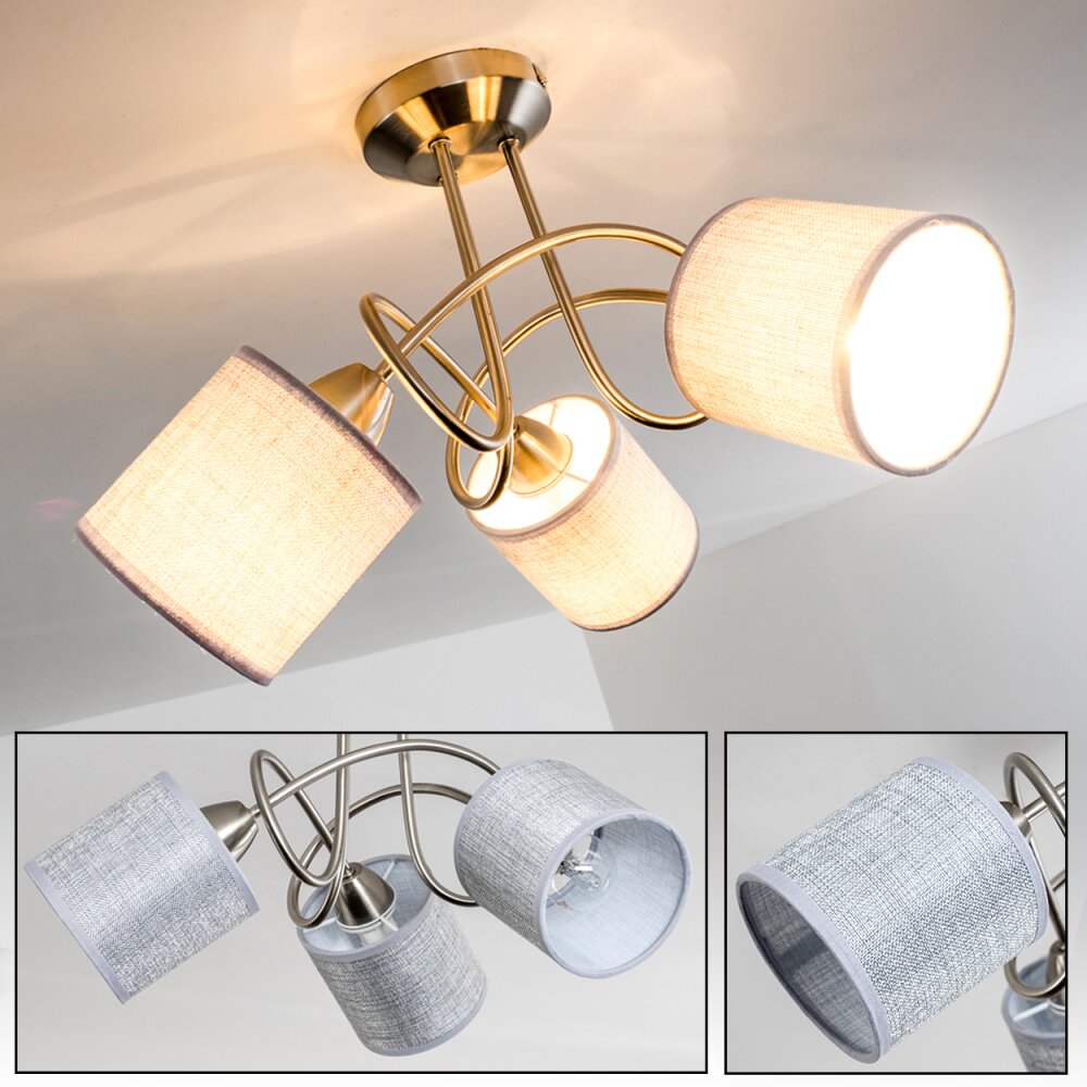 Stai Plafoniera Nichel opaco, 3-Luci main product photo