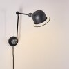 Arild Applique Grigio, Nero, 1-Luce