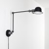 Arild Applique Grigio, Nero, 1-Luce