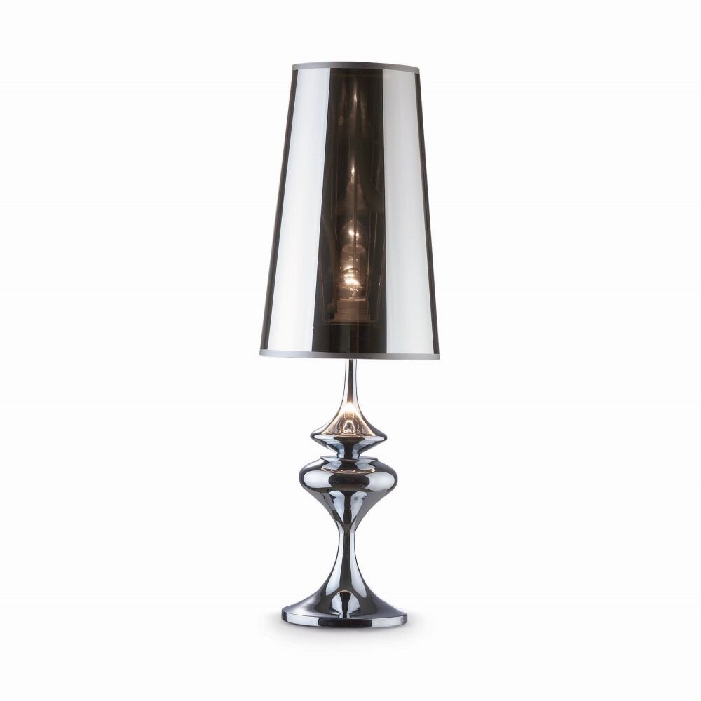 Ideal Lux ALFIERE Lampada da Tavolo Cromo, 1-Luce main product photo