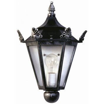 Albert 3228 Applique per esterno Nero, Argento, 1-Luce