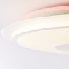 Brilliant Viktor Plafoniera LED Argento, Bianco, 1-Luce, Telecomando, Cambia colore