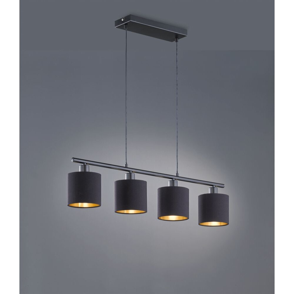 Reality TOMMY Lampada a Sospensione Nero, 4-Luci main product photo